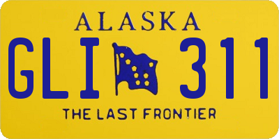 AK license plate GLI311