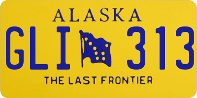 AK license plate GLI313