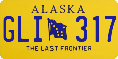 AK license plate GLI317