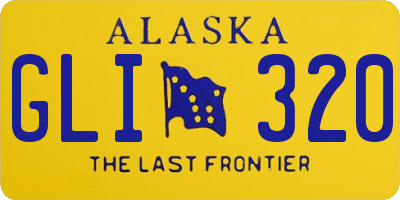 AK license plate GLI320