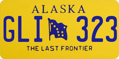 AK license plate GLI323