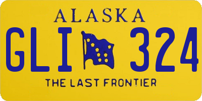 AK license plate GLI324