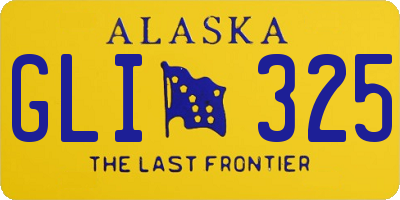 AK license plate GLI325