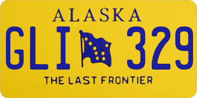 AK license plate GLI329