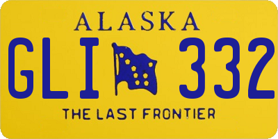 AK license plate GLI332