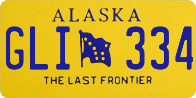 AK license plate GLI334