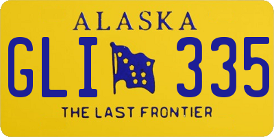 AK license plate GLI335