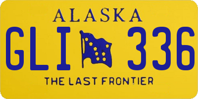 AK license plate GLI336