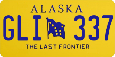 AK license plate GLI337