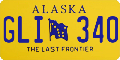 AK license plate GLI340