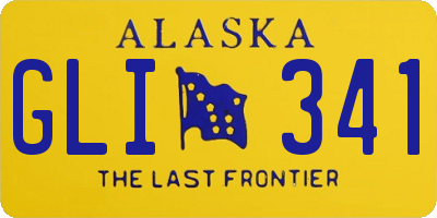 AK license plate GLI341