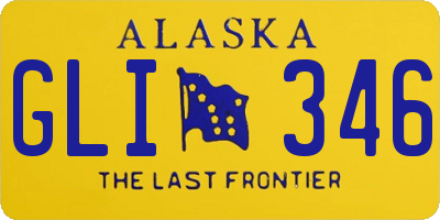 AK license plate GLI346