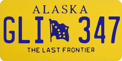 AK license plate GLI347