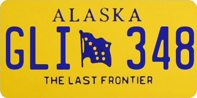 AK license plate GLI348