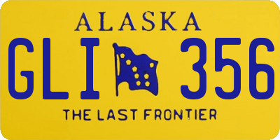 AK license plate GLI356