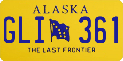 AK license plate GLI361