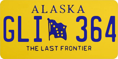 AK license plate GLI364