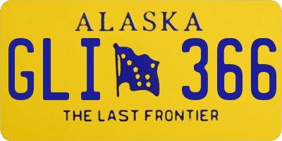 AK license plate GLI366