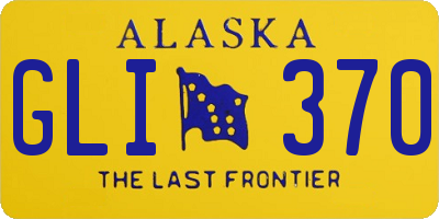 AK license plate GLI370