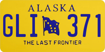 AK license plate GLI371