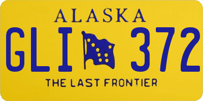 AK license plate GLI372