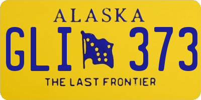 AK license plate GLI373