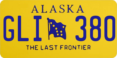 AK license plate GLI380