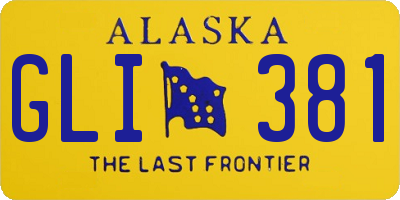 AK license plate GLI381