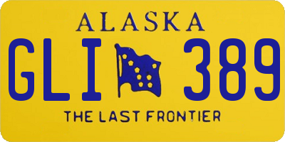 AK license plate GLI389