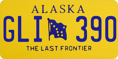AK license plate GLI390