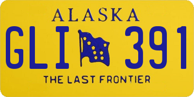 AK license plate GLI391