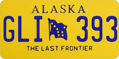 AK license plate GLI393