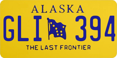 AK license plate GLI394