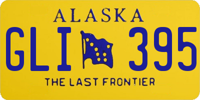 AK license plate GLI395