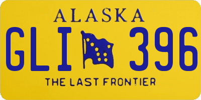 AK license plate GLI396