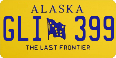 AK license plate GLI399