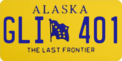 AK license plate GLI401