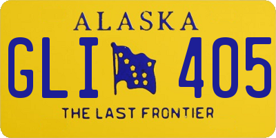 AK license plate GLI405