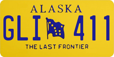 AK license plate GLI411