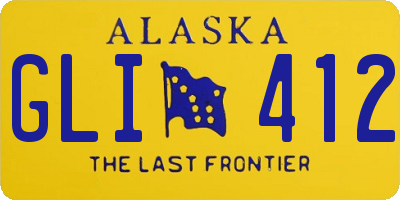 AK license plate GLI412