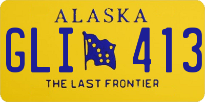 AK license plate GLI413