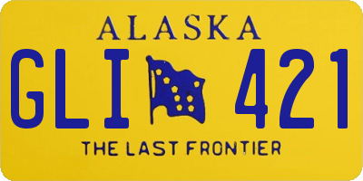 AK license plate GLI421