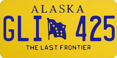 AK license plate GLI425