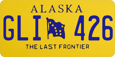 AK license plate GLI426