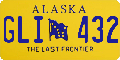 AK license plate GLI432