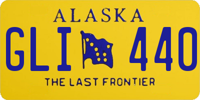 AK license plate GLI440