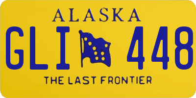 AK license plate GLI448