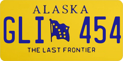 AK license plate GLI454