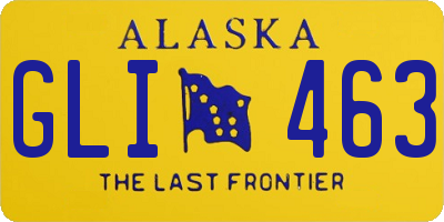 AK license plate GLI463