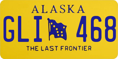 AK license plate GLI468